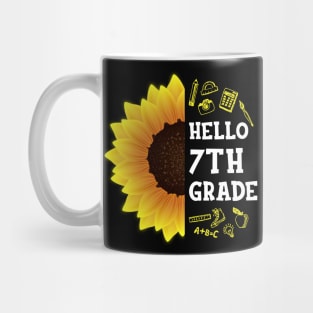 Hello Seventh Grade Shirt 7th Grade Back To School Sunflower Gift Mug